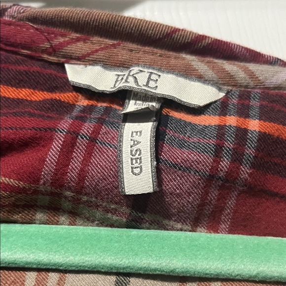 BKE Red Plaid Button Down Shirt - Picture 2 of 3